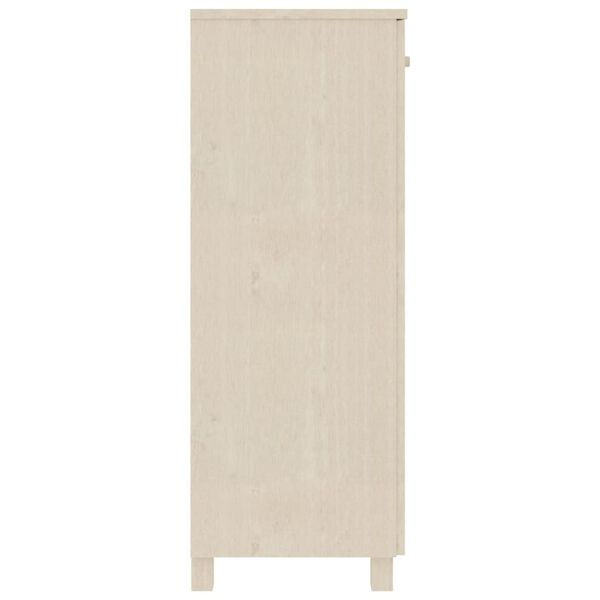 vidaXL Zapatero HAMAR madera pino maciza marrón miel 85x40x108 cm