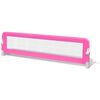 vidaXL Barandilla de seguridad cama de ni&ntilde;o 150x42 cm rosa