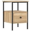vidaXL Mesita de noche madera de ingenier&iacute;a roble Sonoma 34x36x50 cm
