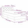 vidaXL Cama tipo Box Spring Gris oscuro 200 x 90 cm Terciopelo