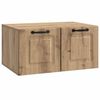 vidaXL Mueble para TV de pared Roble Artesanal 59,5 x 41 x 30 cm