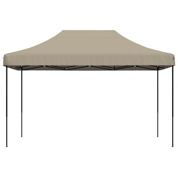 vidaXL Tienda de fiesta plegable Pop-Up taupe 440x292x315 cm