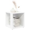 vidaXL Mesa auxiliar de madera contrachapada blanco 33x33x34,5 cm