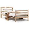 vidaXL Estructura de cama con cabecero madera maciza pino 100x200 cm