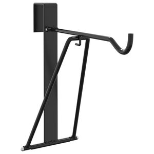 vidaXL Soporte para silla de montar plegable y port&aacute;til acero negro