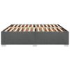 vidaXL Cama sin colch&oacute;n de tela gris oscuro 180x200 cm