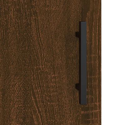 vidaXL Aparador de madera de ingeniería marrón roble 69,5x34x90 cm