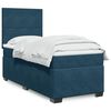 vidaXL Cama box spring con colch&oacute;n terciopelo azul 90x190 cm