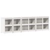 vidaXL Armario de cocina de exterior MEPPEL 4 uds. Blanco