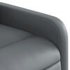 vidaXL Sill&oacute;n reclinable de cuero sint&eacute;tico gris