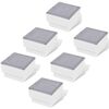 vidaXL Focos empotrables LED 6 uds 100x100x68 mm