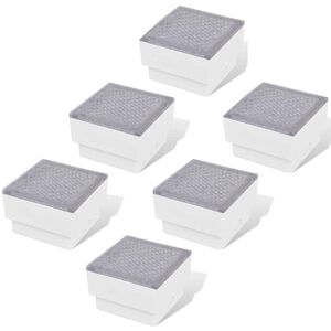 vidaXL Focos empotrables LED 6 uds 100x100x68 mm