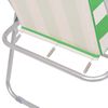 vidaXL Sillas de camping plegables 2 uds acero verde blanco 52x62x75cm