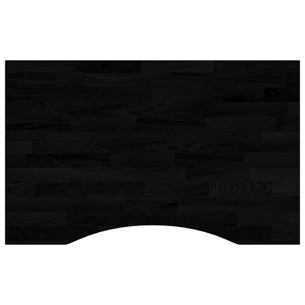 vidaXL Tablero escritorio 80x50x2,5 cm rectangular madera maciza roble