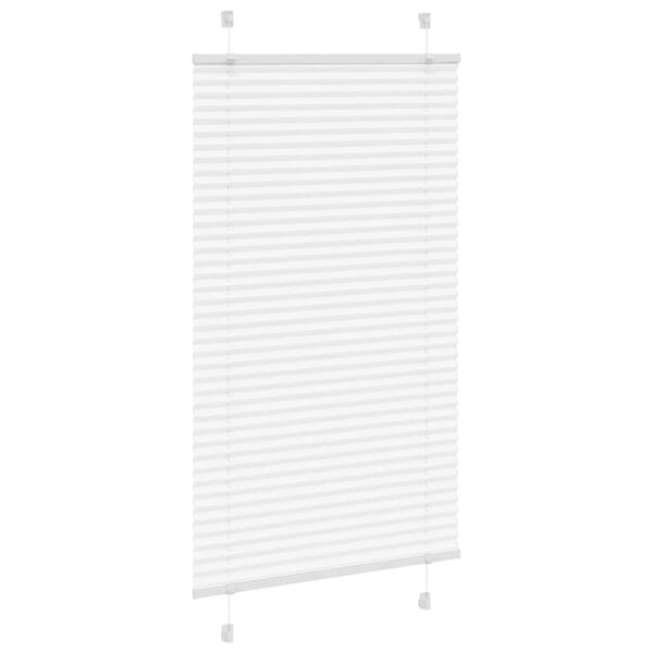 vidaXL Estor Plisado blanco 75x150 cm Tela Ancho 74,4 cm Poliéster