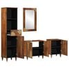 vidaXL Juego de Muebles de Baño con cajón con puerta 4 pcs Marrón miel