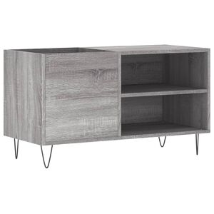 vidaXL Mueble de discos madera de ingenier&iacute;a gris Sonoma 85x38x48 cm
