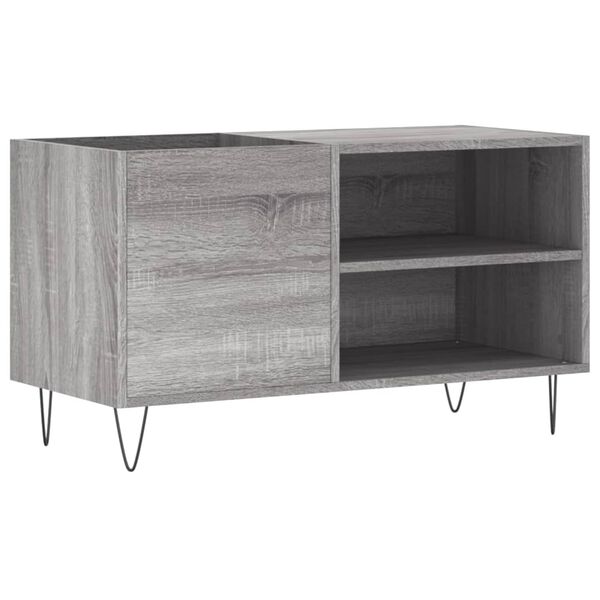 vidaXL Mueble de discos madera de ingeniería gris Sonoma 85x38x48 cm