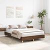 vidaXL Estructura de cama sin colchón marrón roble 140x190 cm madera