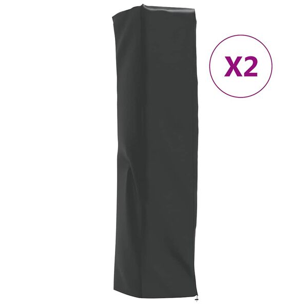 vidaXL Cubiertas calefactor torre 2 uds tela Oxford 420D 58x58x228 cm
