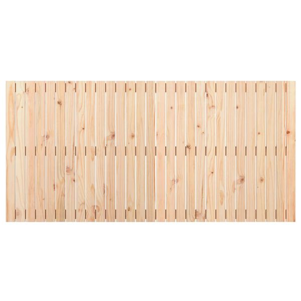 vidaXL Cabecero de cama de pared madera maciza de pino 185x3x90 cm