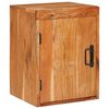 vidaXL Mesita de Noche Marr&oacute;n 35 x 33 x 48 cm Madera maciza de acacia
