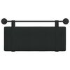 vidaXL Cabecera Colgante Liso Negro 110 x 55 x 5 cm tela