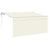vidaXL Toldo Retr&aacute;ctil Crema 300 x 200 cm Poli&eacute;ster y Aluminio