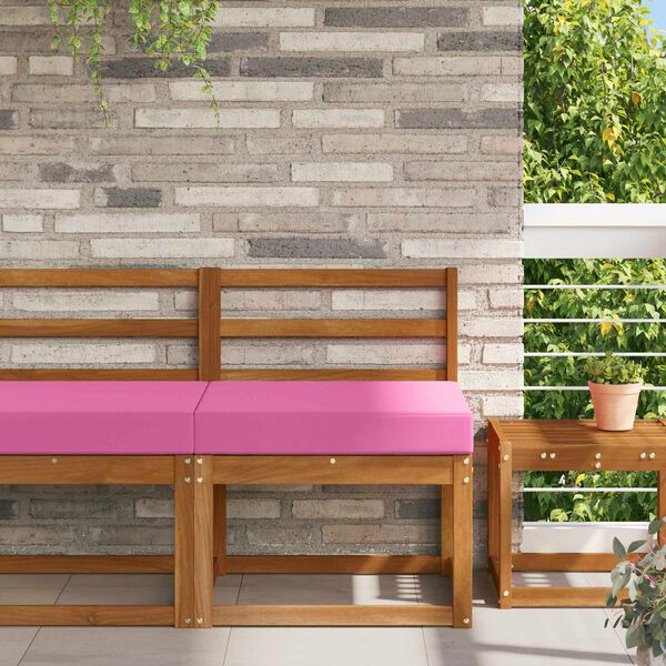 vidaXL Coj&iacute;n para sof&aacute; de exterior Rosa 60 x 60 x 8 cm Poli&eacute;ster