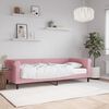vidaXL Sof&aacute; cama con colch&oacute;n terciopelo rosa 90x200 cm