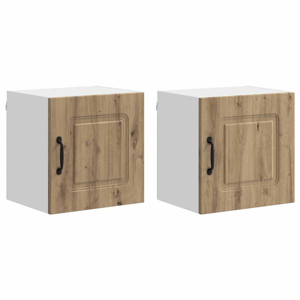vidaXL Mueble de Cocina Kalmar 2 pcs Roble artesanal 40 x 31 x 40 cm