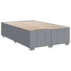 vidaXL Cama box spring con colch&oacute;n tela gris claro 120x190 cm
