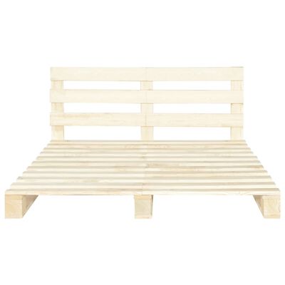 vidaXL Estructura de cama de palés madera maciza de pino 160x200 cm