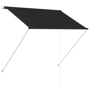 vidaXL Toldo retr&aacute;ctil 150x150 cm gris antracita