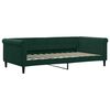vidaXL Sof&aacute; cama nido con cajones terciopelo verde oscuro 100x200 cm