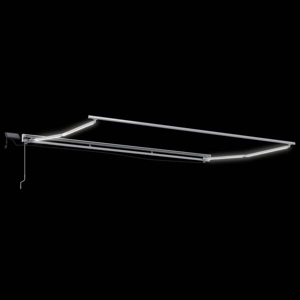 vidaXL Armaz&oacute;n de toldo manual con LEDs 4 x 2 m