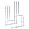 vidaXL Soporte para 2 bicicletas suelo independiente acero galvanizado