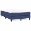 vidaXL Cama box spring con colch&oacute;n tela azul 120x190 cm