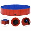 vidaXL Piscina para perros plegable PVC rojo 160x30 cm