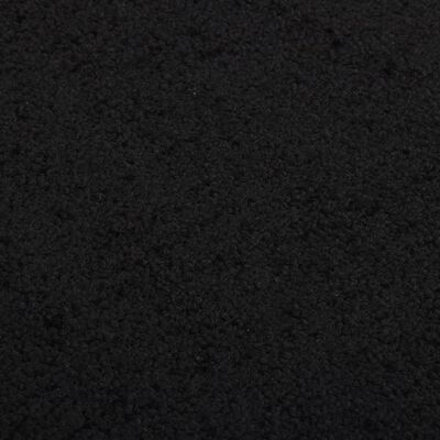 vidaXL Felpudo negro 80x120 cm
