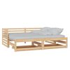 vidaXL Sof&aacute; cama extra&iacute;ble madera maciza de pino 2x(90x200) cm