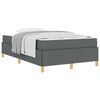 vidaXL Estructura de cama con colch&oacute;n Gris oscuro 120 x 190 cm tela