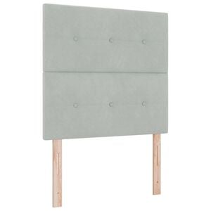 vidaXL Cabecero Gris Claro 80 cm Terciopelo