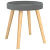vidaXL Mesa auxiliar madera contrachapada y pino gris 38x38x40 cm