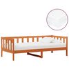 vidaXL Cama d&iacute;a Madera Encerada Marr&oacute;n y Blanca 90 x 200 cm