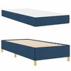 vidaXL Cama tipo Box Spring Azul, Marrón y Blanco 80 x 200 cm tela