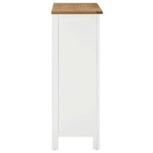 vidaXL Mueble botellero de madera maciza de roble 72x32x90 cm