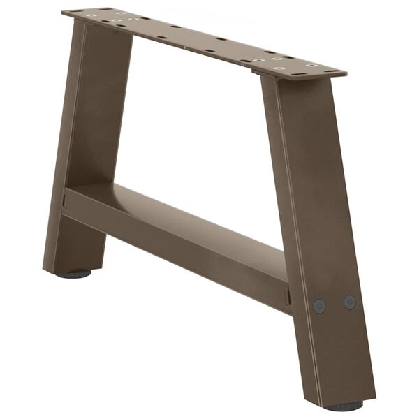 vidaXL Patas para mesa de centro en forma de A (2 unidades, 70 x 30-31 cm, acero)
