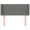 vidaXL Cabecero de tela gris oscuro 103x16x78/88 cm
