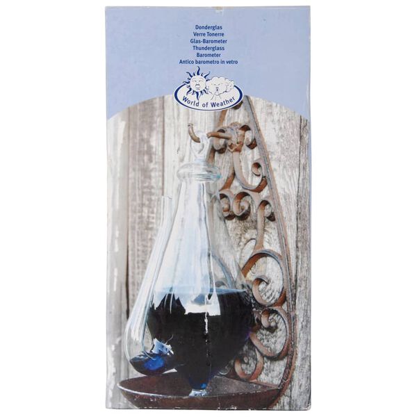 Esschert Design Barómetro de cristal con soporte de hierro 0,5 L TH31